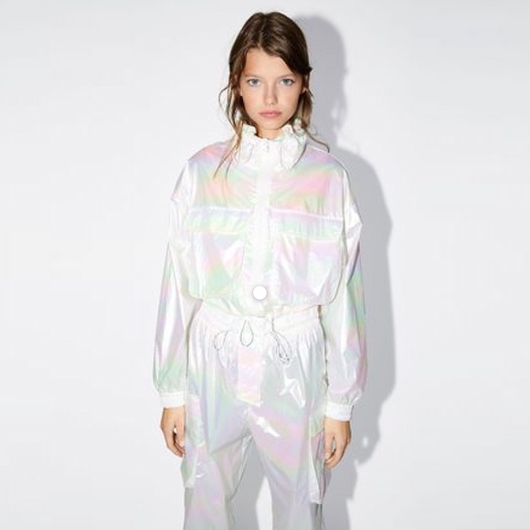 ZARA Iridescent-Effect Track Suit - Picture 1 of 16